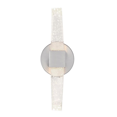 Westinghouse Fixture Wall LED Dimmable 15W Cava, Brushed Nickel Bubble Glass 6118300